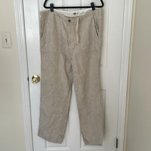 Old navy BNWT  men's 100% linen wide leg pants size XL